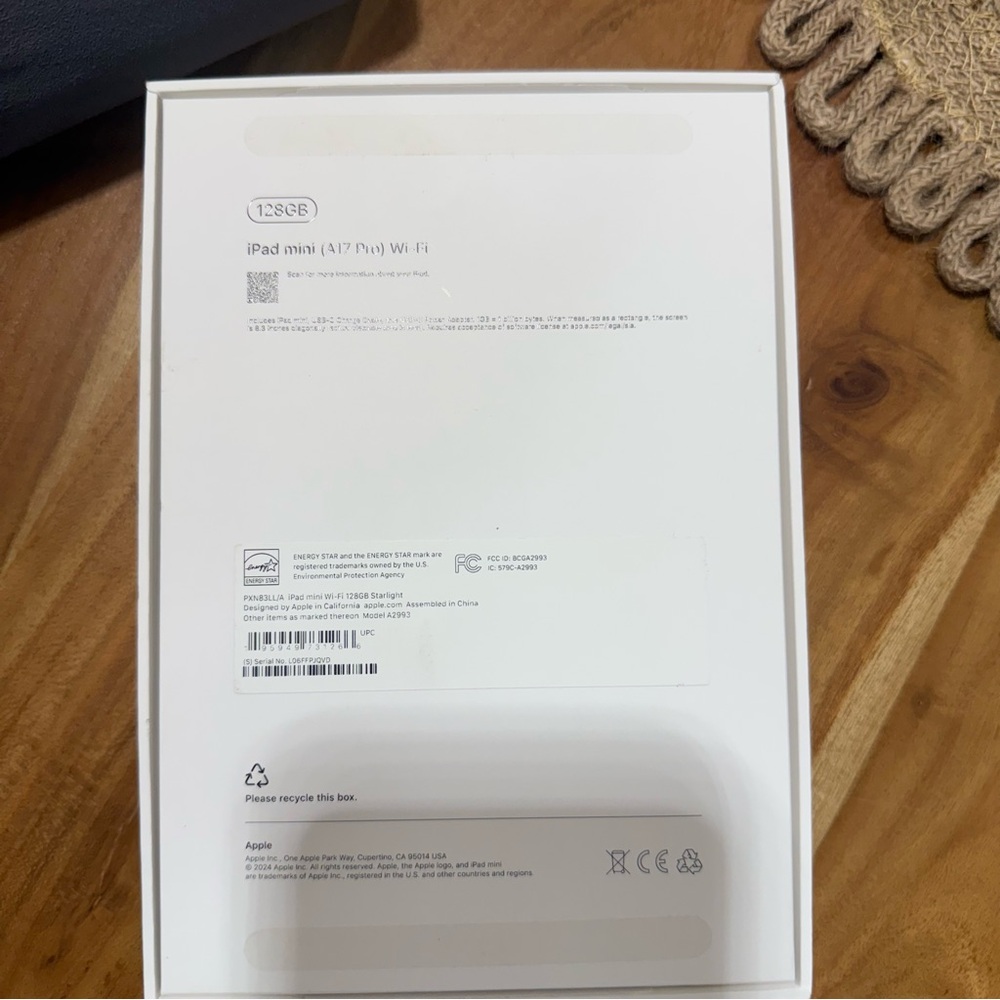 Apple iPad mini 7th generation (2024) 128gb WiFi Starlight Engraved - Picture 11 of 11